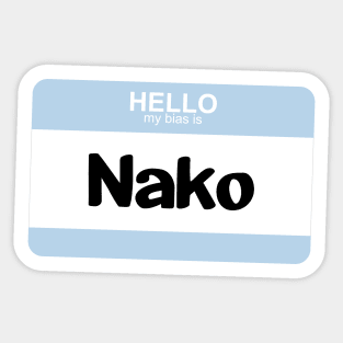 My bias is Nako Sticker